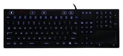 Backlit Keyboard with Touchpad
